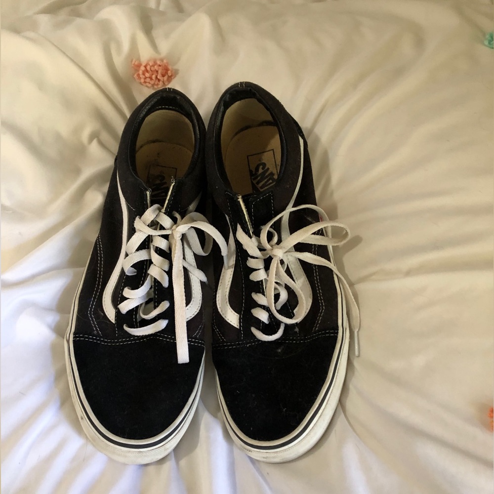 Mens Size 12 Black Old Skool Vans Sneakers